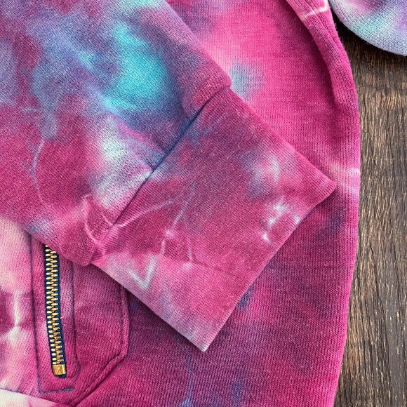 Aviator Nation Ninja Pullover Hoodie Tie Dye Unisex Size Medium Blue Purple - Picture 12 of 16